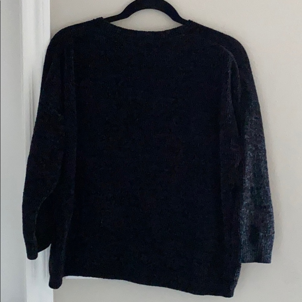 Express Chenille Black Sweater - Picture 3 of 8